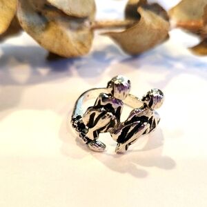 ♊️Vintage 60s Gemini Ring: Silver Plated